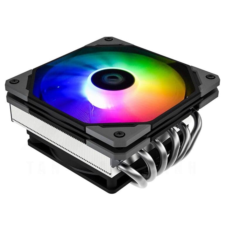 Tản nhiệt khí CPU ID-Cooling IS-60 EVO ARGB - Chính hãng, 2 Fan, cực mỏng phù hợp ITX, mITX, HTPC, LED 5V 3Pin đồng bộ