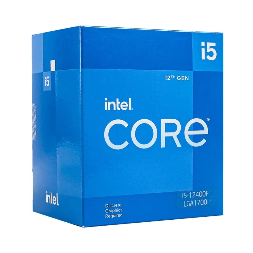 CPU Intel Core i5-12400F (Up to 4.4Ghz, 6 Nhân 12 Luồng, 18MB Cache, Socket Intel LGA 1700)