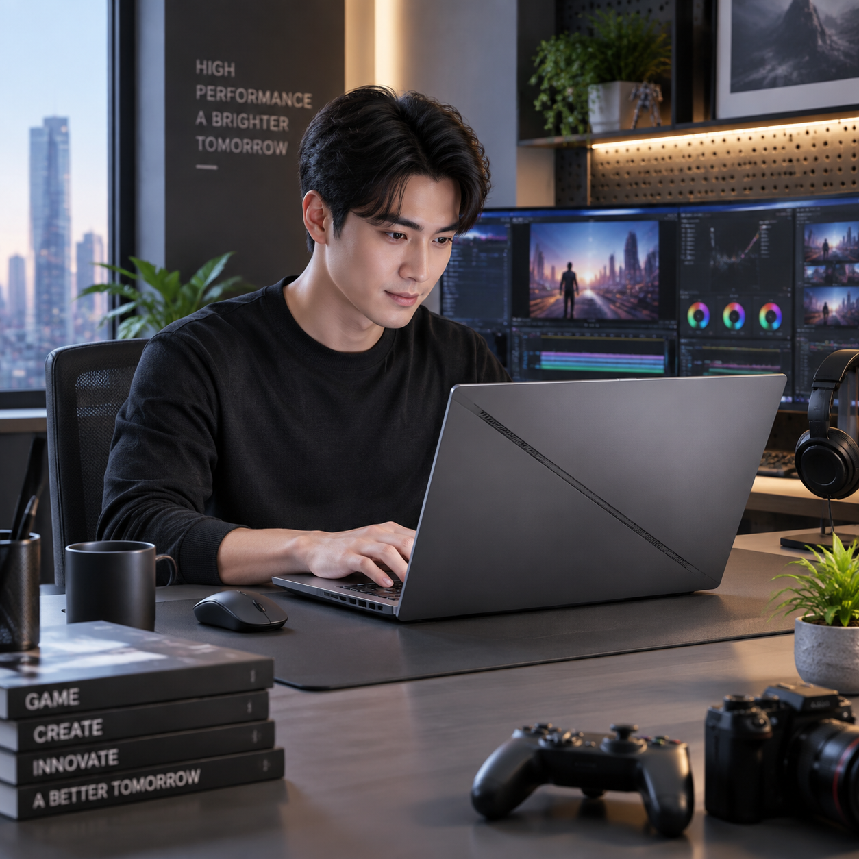 Laptop ASUS ROG Zephyrus G16 GU606AW-TB121W (Ultra 9 386H, RTX 5080 16GB, RAM 32GB LPDDR5X, SSD 1TB, 16 Inch OLED 2.5K 100% DCI-P3, Win 11 Home)