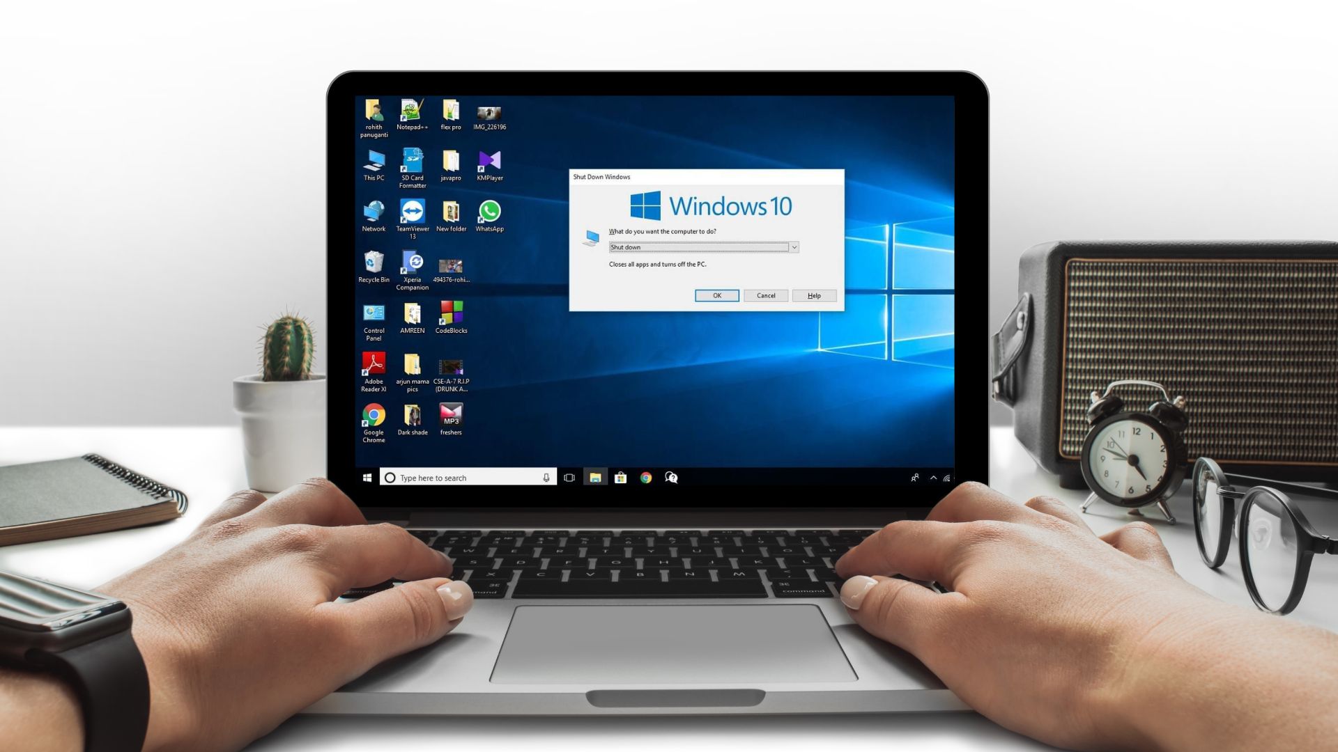 cách tắt laptop