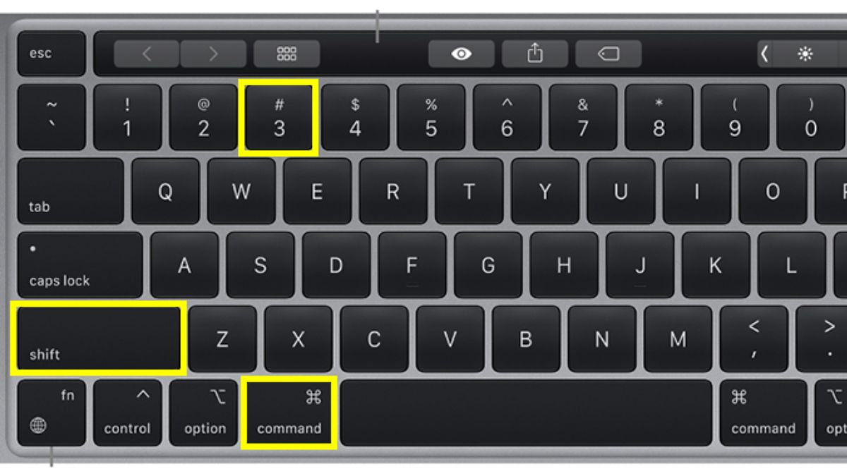 Cách chụp màn hình máy tính MacBook với tổ hợp phím Command + Shift + 3