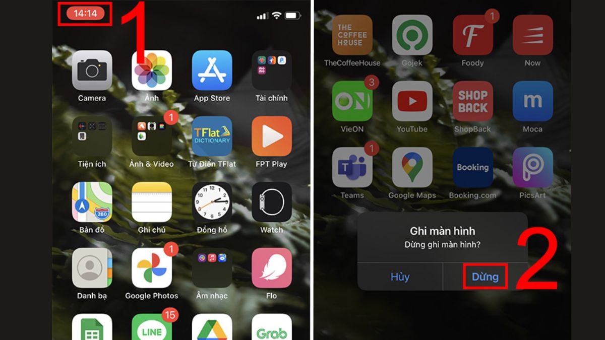 Cách quay màn hình iPhone có Face ID - bước 2