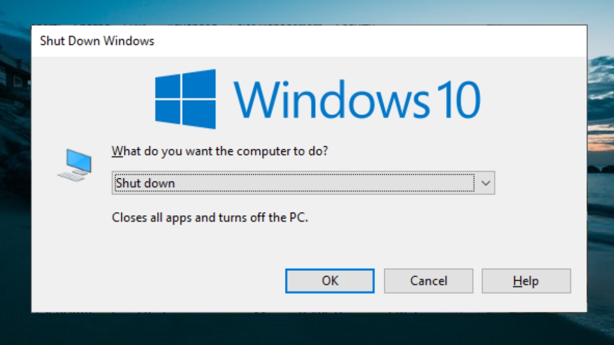Cách tắt máy tính bằng bàn phím cho nhiều phiên bản Windows bước 3