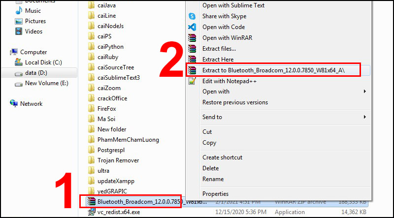 Cài đặt driver về laptop