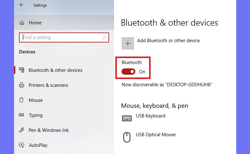 Hướng dẫn chung cách bật Bluetooth trên Windows 10 và Tivi