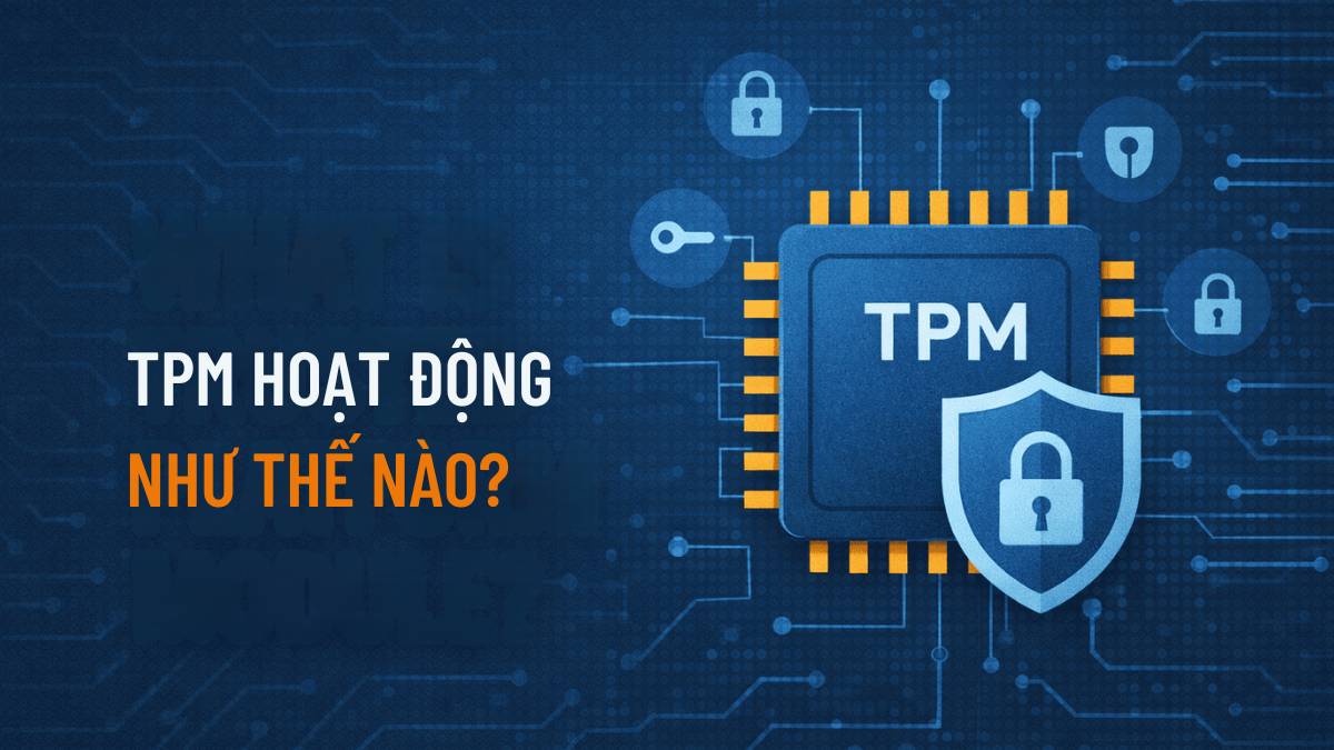 TPM hoạt động bằng cách tạo, lưu trữ và quản lý các khóa mã hóa
