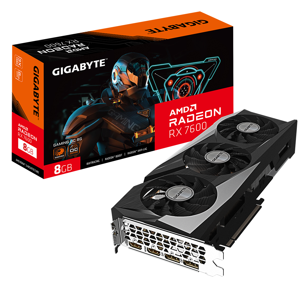 Gigabyte Radeon RX 7600 GAMING OC 8G - Giá tốt, Overclock mạnh | PCXPRESS