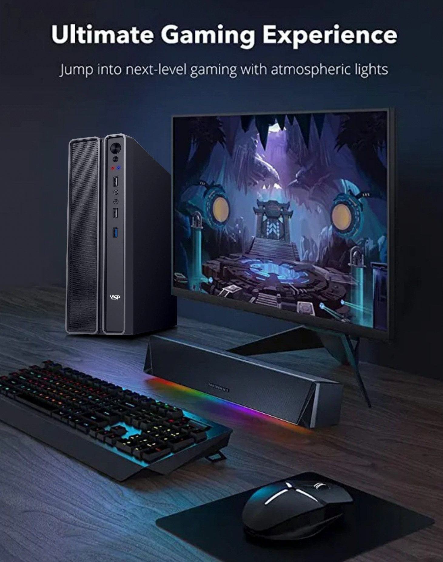 Combo case SFF + PSU-550W văn phòng nhỏ gọn | PCXPRESS